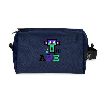 Krypto-Affe 2 - Recycelte Kulturtasche - Navy - Vorne