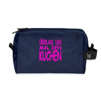 Kuchen - Recycelte Kulturtasche - Navy - Vorne