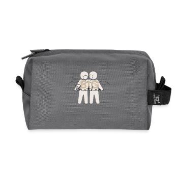 Frères et sœurs - Bruder Design - Trousse de toilette en tissu recyclé - anthracite - Devant