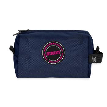 Meilleure ETUDIANTE - Trousse de toilette en tissu recyclé - marine - Devant