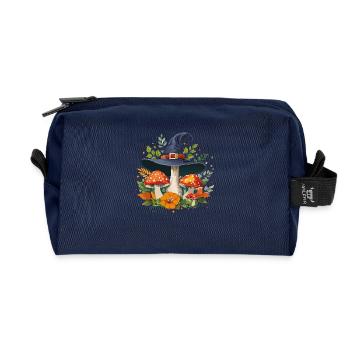 Champignon sorcière - Trousse de toilette en tissu recyclé - marine - Devant