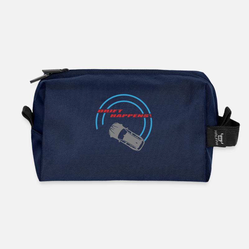 "drift happens!" color (3 Farben anpassbar) - Recycelte Kulturtasche - Navy