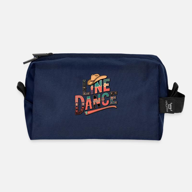 Line Dance Linedance mein Hobby - Recycelte Kulturtasche - Navy