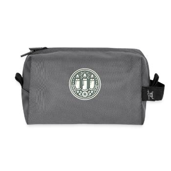 Kerzenblumenkranz - Recycelte Kulturtasche - Anthrazit - Vorne