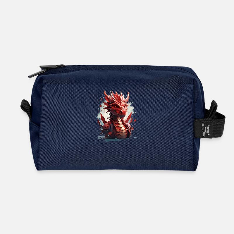 Drache - Recycelte Kulturtasche - Navy