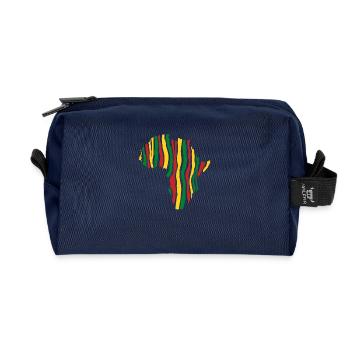 Africa - Recycled Toiletry Zip Bag - navy - Front