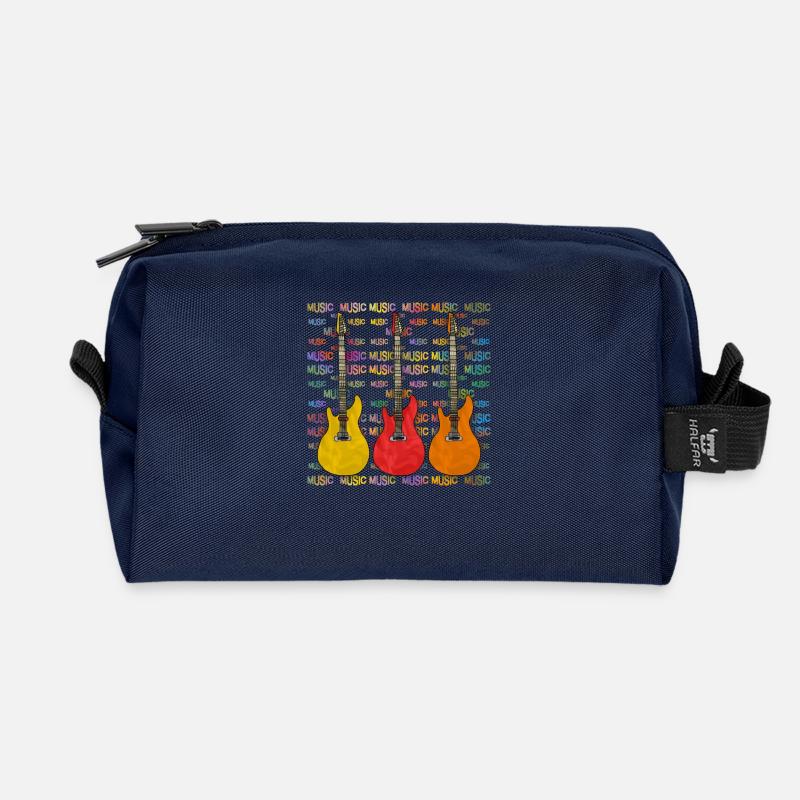 Gitarren - Recycelte Kulturtasche - Navy