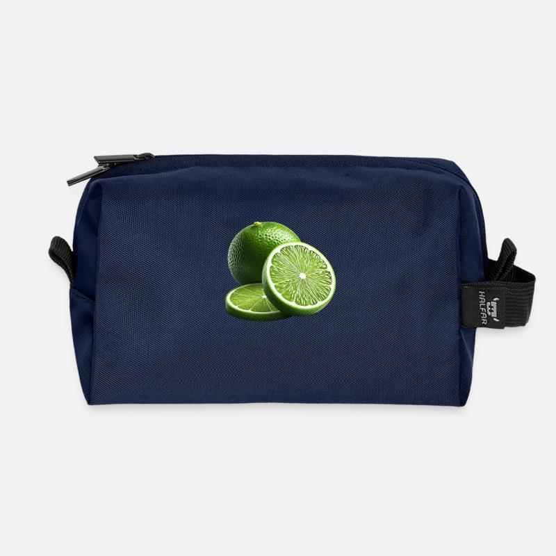 Chaux - Trousse de toilette en tissu recyclé - marine