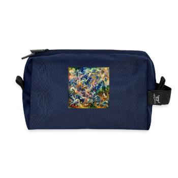 Design Marc Chagall - Recycled Toiletry Zip Bag - navy - Front