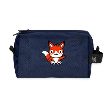 Fuchs Rotfuchs Wildes Tier Schlauer Wald Bewohner - Recycelte Kulturtasche - Navy - Vorne