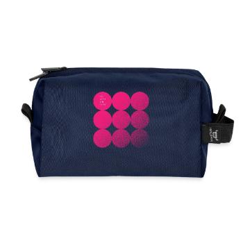 Kleiner Finger - Recycelte Kulturtasche - Navy - Vorne