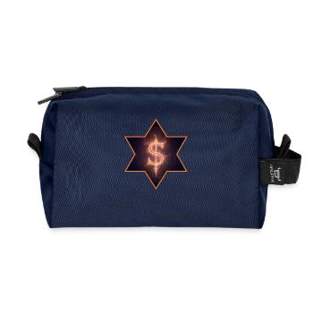 Brennendes Dollarzeichen - Recycelte Kulturtasche - Navy - Vorne