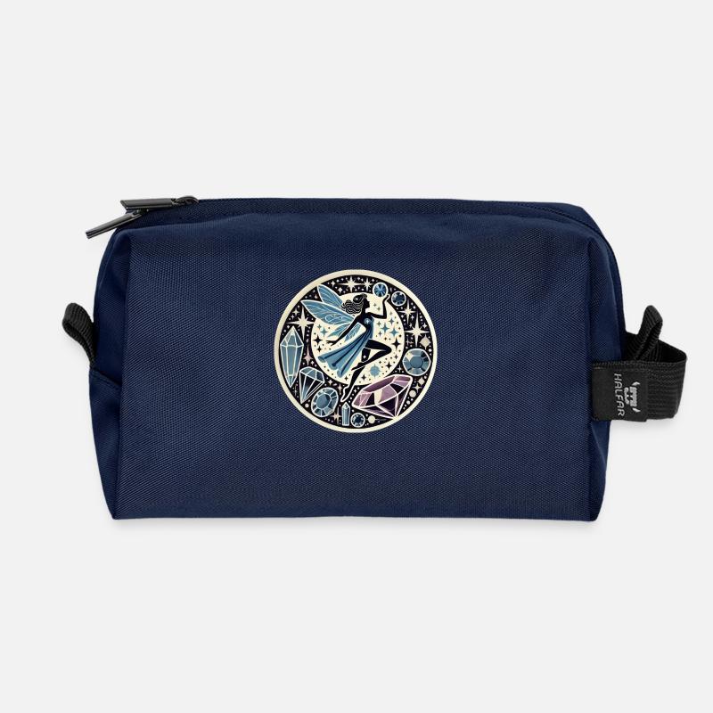 Edelstein Fee - Recycelte Kulturtasche - Navy