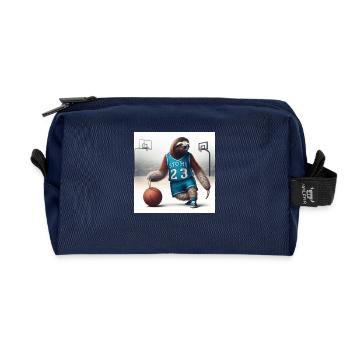 Faultier Basketball Tramp 23 - Recycelte Kulturtasche - Navy - Vorne