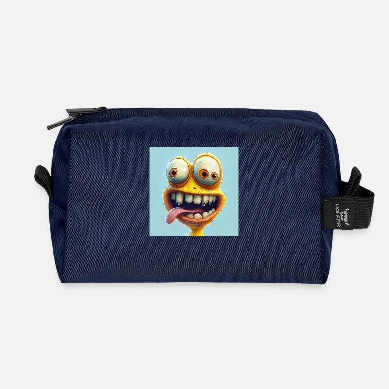 Lustig - Recycelte Kulturtasche - Navy