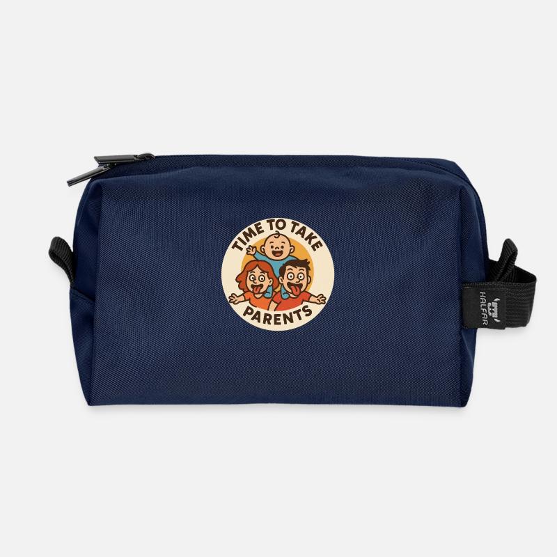 Babyeltern - Recycelte Kulturtasche - Navy