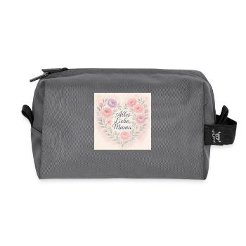 La fête des mères est le jour idéal. - Trousse de toilette en tissu recyclé - anthracite - Devant