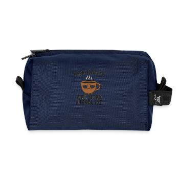 TEAM KAFFE-WEIL MURDER IS ILLEGAL - Recycled Toiletry Zip Bag - navy - Front
