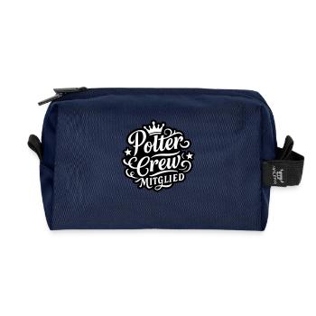 Polter Crew - Recycelte Kulturtasche - Navy - Vorne