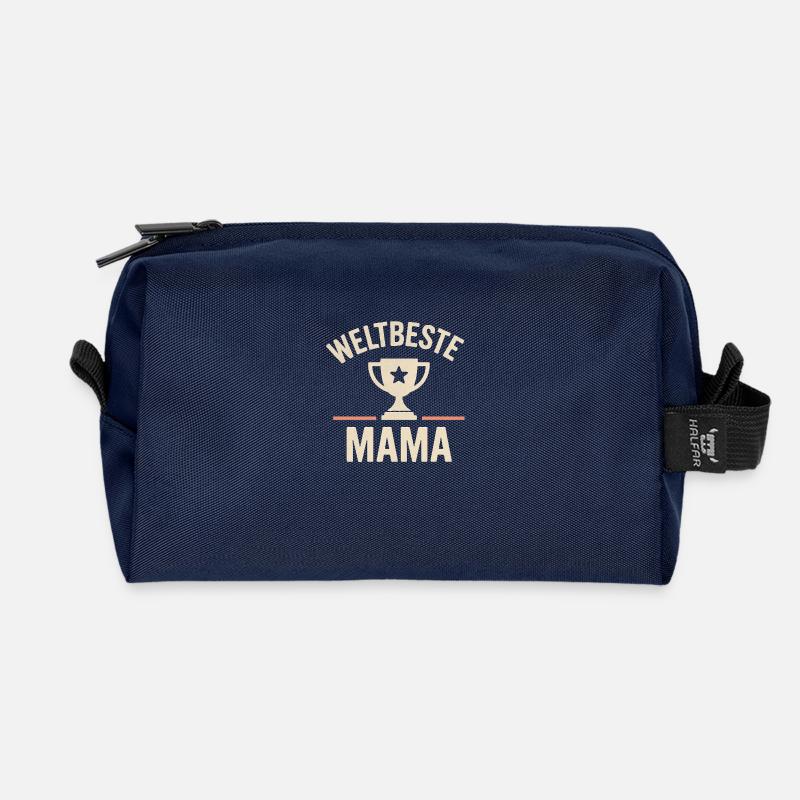 weltbeste mama - Recycelte Kulturtasche - Navy