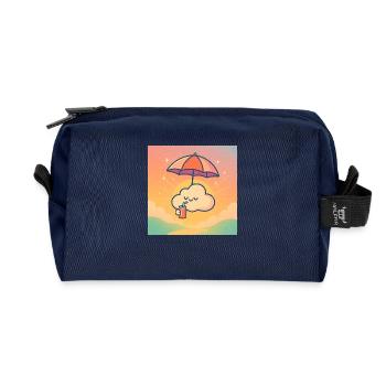 Nuage Chill – Sommerliche Gelassenheit - Recycelte Kulturtasche - Navy - Vorne
