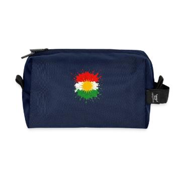 kurdistan klecks - Recycelte Kulturtasche - Navy - Vorne