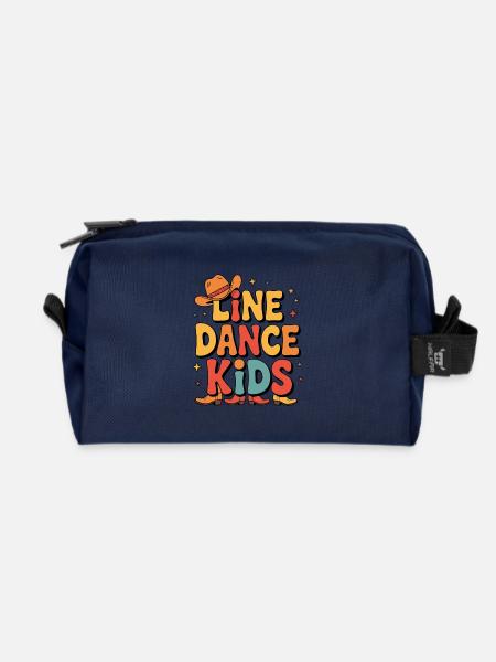Line Dance Kids Kinder tanzen Linedance - Recycelte Kulturtasche - Navy