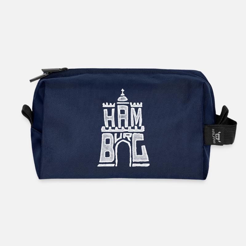 Hamburg Wappen - Recycelte Kulturtasche - Navy