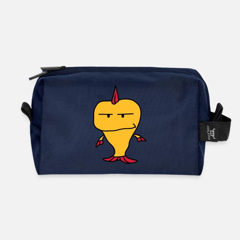 Punk Fish - Trousse de toilette en tissu recyclé - marine