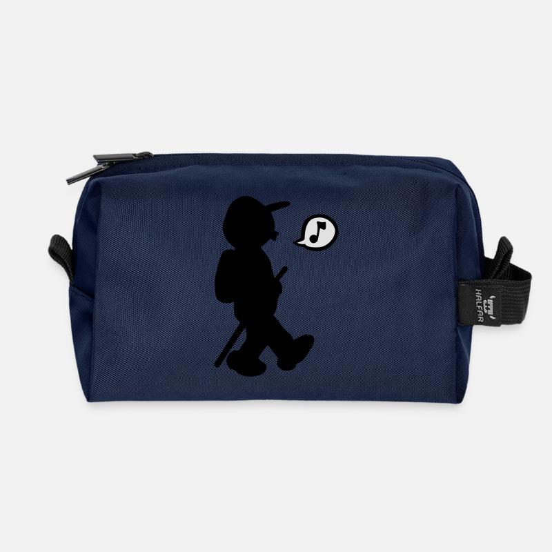 Wandern - Recycelte Kulturtasche - Navy