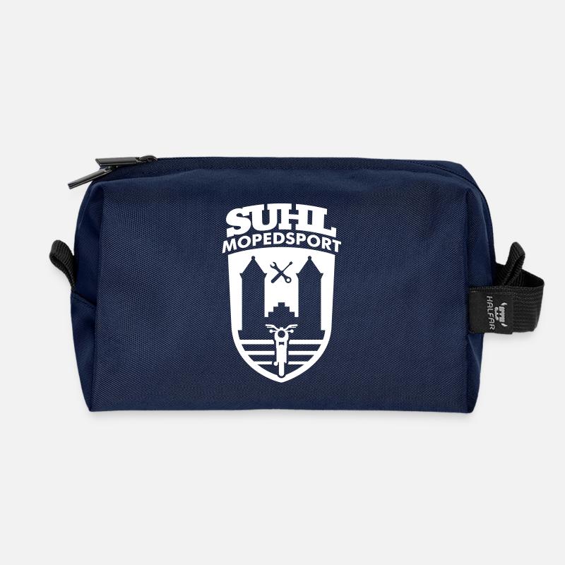 Suhl Mopedsport S50 / S51 Logo No.2 - Recycelte Kulturtasche - Navy