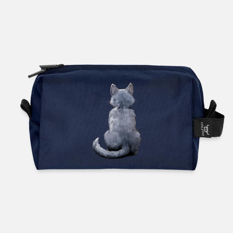 Russisch Blau - Recycelte Kulturtasche - Navy