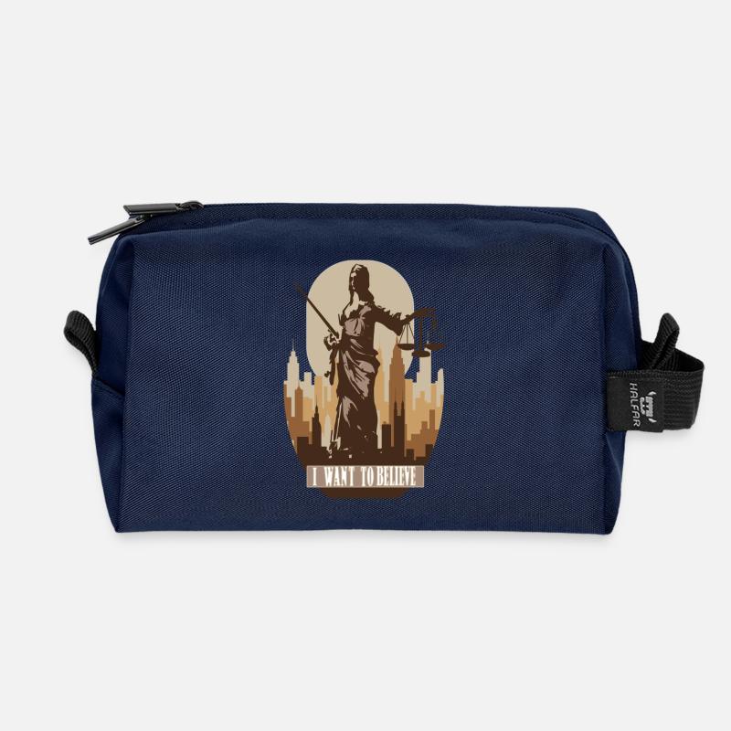 Gerechtigkeit - Recycelte Kulturtasche - Navy