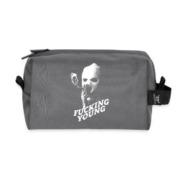 de jeune - Trousse de toilette en tissu recyclé - anthracite - Devant