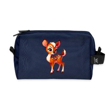 Fawn - Recycled Toiletry Zip Bag - navy - Front