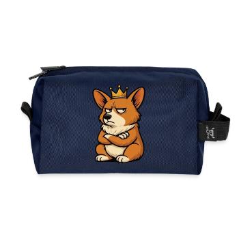 Corgi Corgis Welsh Corgi Corgi Owners Corgis - Recycled Toiletry Zip Bag - navy - Front