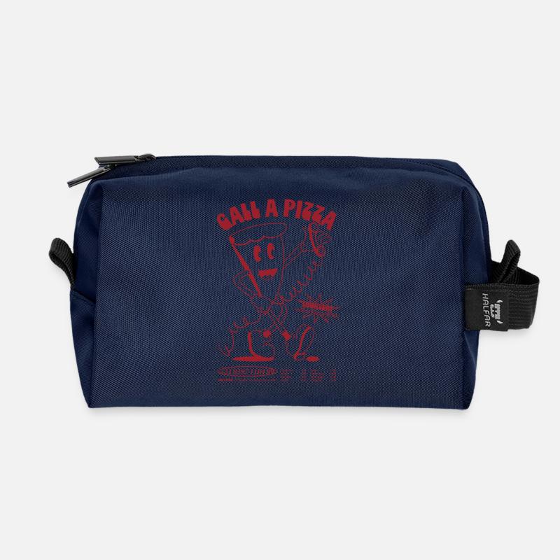 Call A Pizza - Recycelte Kulturtasche - Navy