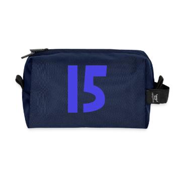 JAHRESTAG. ALLES GUTE ZUM GEBURTSTAG. ALLES GUTE ZUM GEBURTSTAG. - Recycelte Kulturtasche - Navy - Vorne