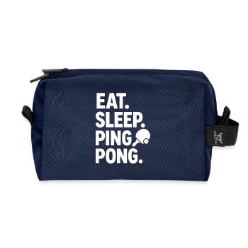 Tennis de table Ping Pong Ping Pong Pingpong - Trousse de toilette en tissu recyclé - marine - Devant