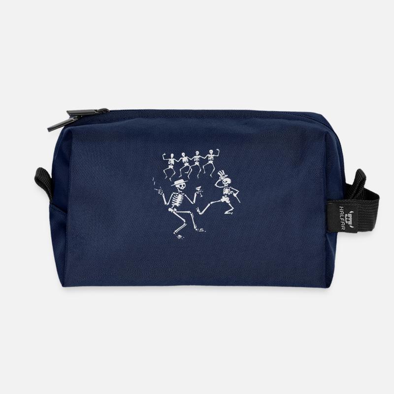 dancemacabre - Trousse de toilette en tissu recyclé - marine