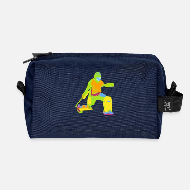 Torwart bunt - Recycelte Kulturtasche - Navy