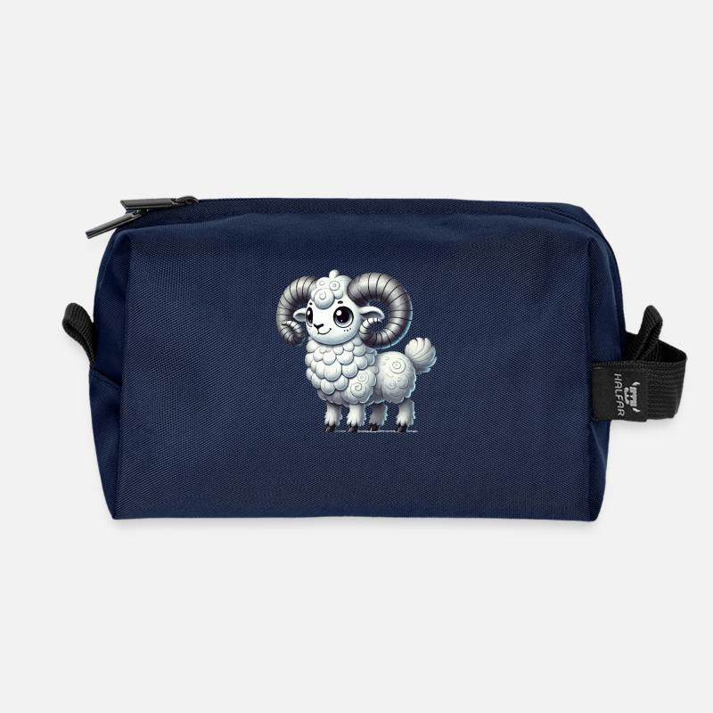 widder cartoon - Recycelte Kulturtasche - Navy