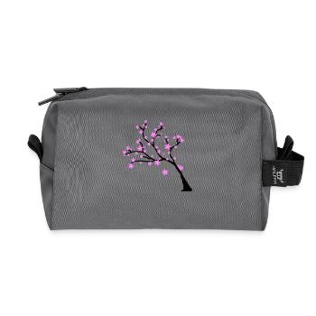 blossom tree - Recycelte Kulturtasche - Anthrazit - Vorne