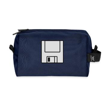 Computer-Diskette - Recycelte Kulturtasche - Navy - Vorne
