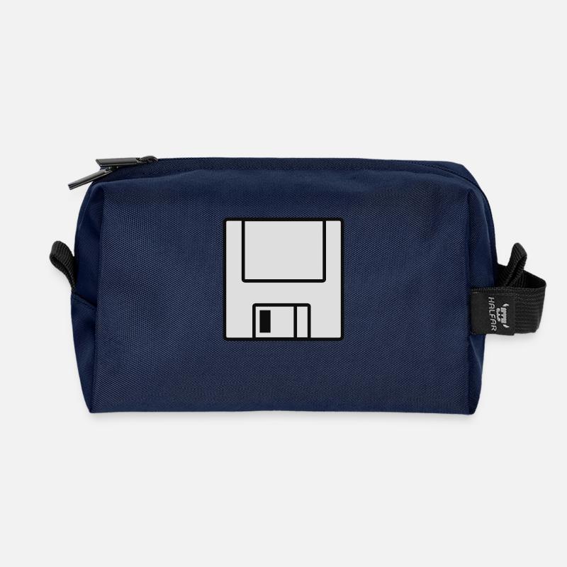 Computer-Diskette - Recycelte Kulturtasche - Navy