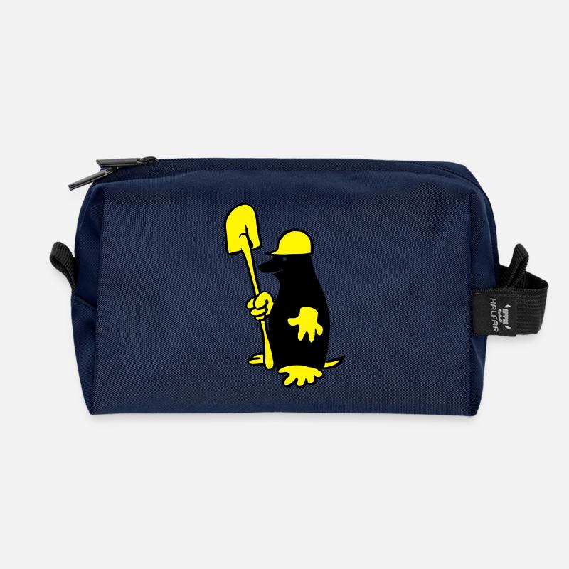 Maulwurf - Recycelte Kulturtasche - Navy