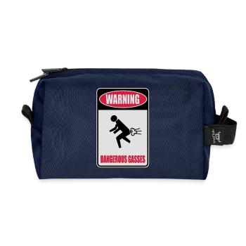 Dangerous Prout - Recycled Toiletry Zip Bag - navy - Front