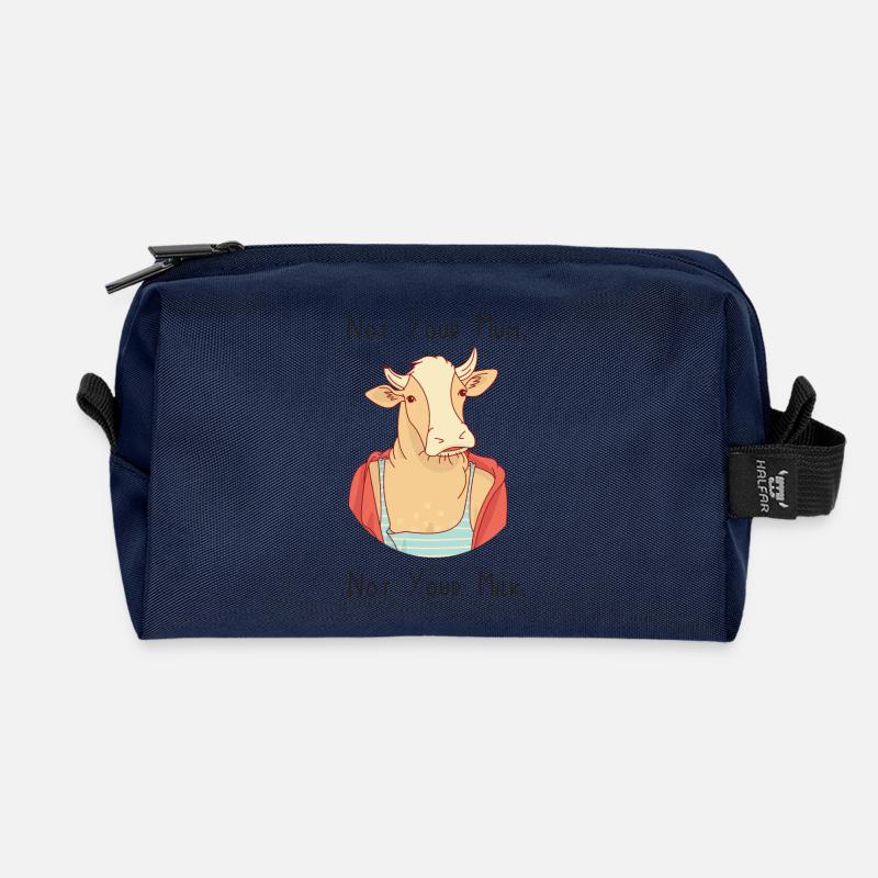 Nicht deine Mutter, nicht deine Milch - Recycelte Kulturtasche - Navy