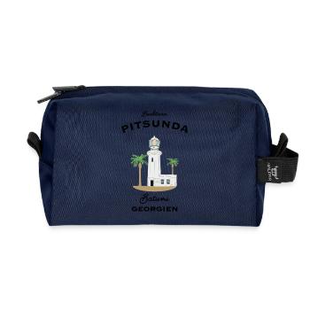 Georgien, Leuchtturm in Batumi, Schwarzes Meer - Recycelte Kulturtasche - Navy - Vorne