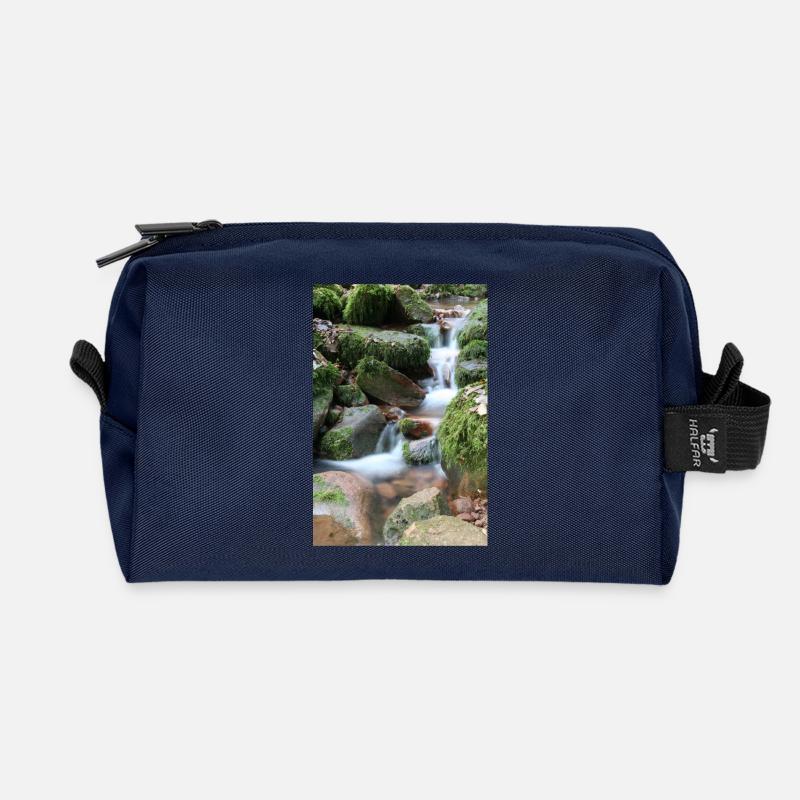 WALDBACH NAGOLDTAL - Recycelte Kulturtasche - Navy